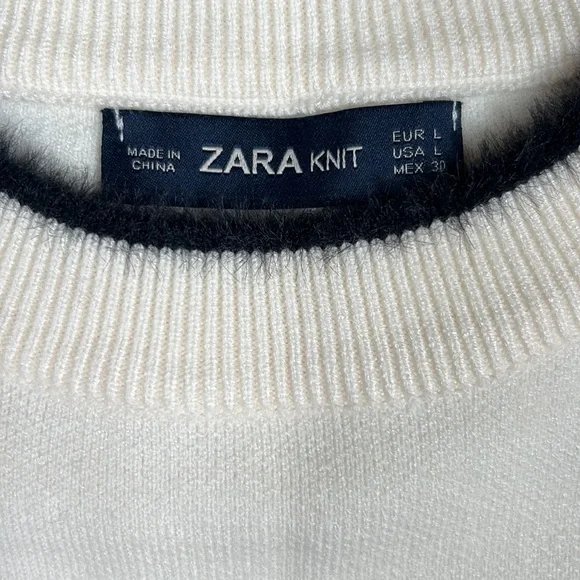 Zara Cream and Black Skirt Set - Picture 4 of 9